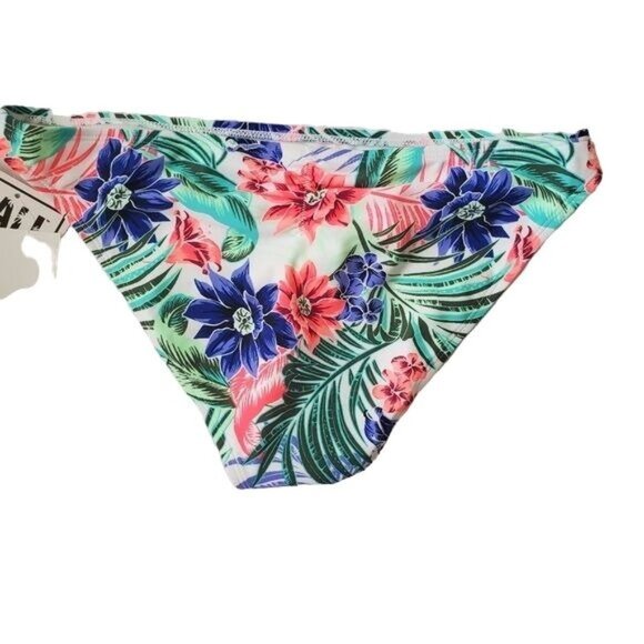 CALIFORNIA SUNSHINE Womens Bikini Bottom Large Tropical Floral Swim Cheeky - Picture 4 of 6